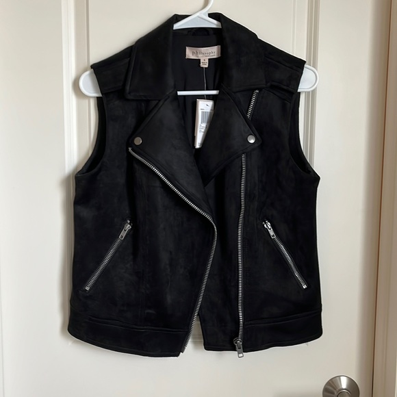 NWT Black suede vest - Picture 1 of 6